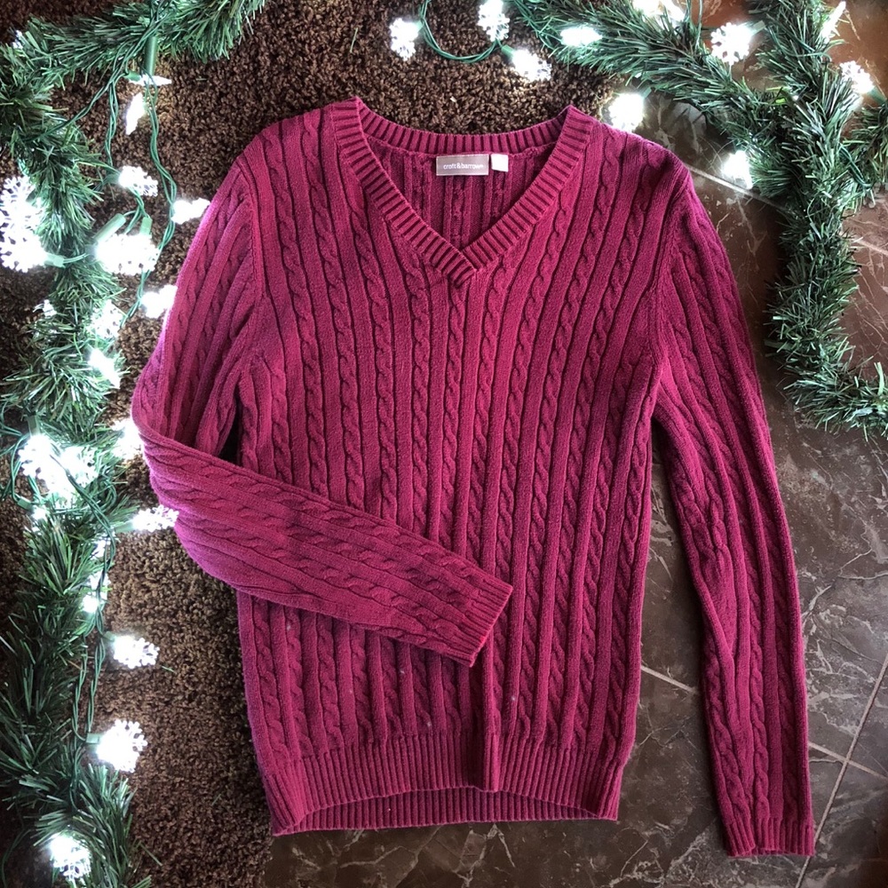 Croft & Borrow Purple Sweater